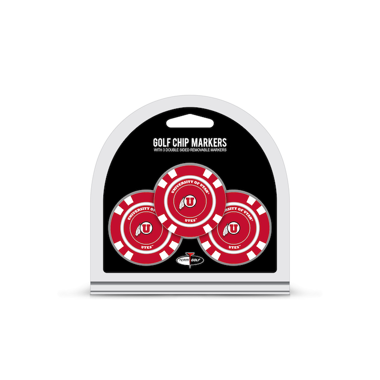 Utah Utes 3 Pack Golf Chips