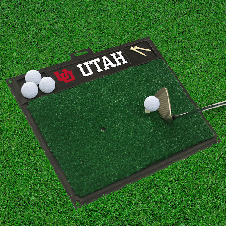 Utah Utes Golf Hitting Mat