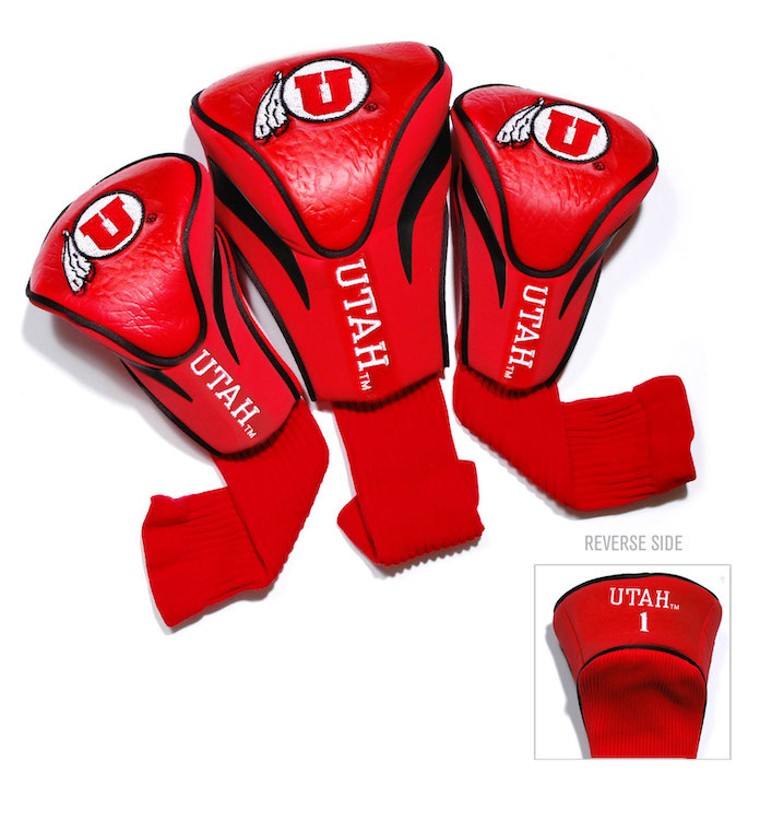 Utah Utes 3 Pack Contour Headcovers