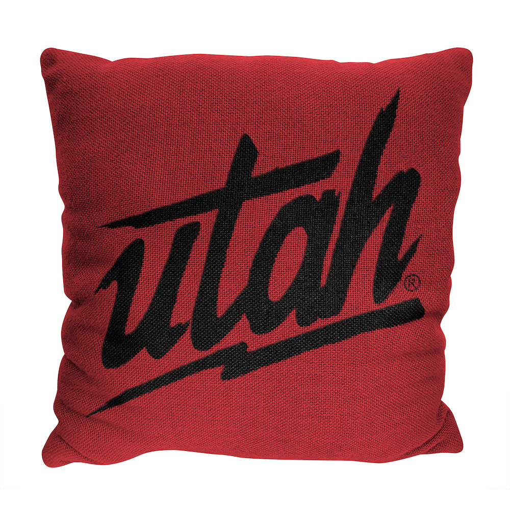 Utah Utes Double Sided INVERT Woven Pillow