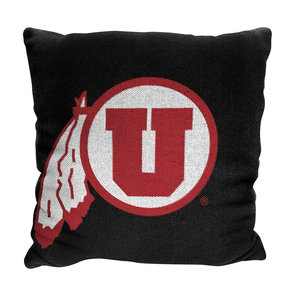 Utah Utes Double Sided INVERT Woven Pillow