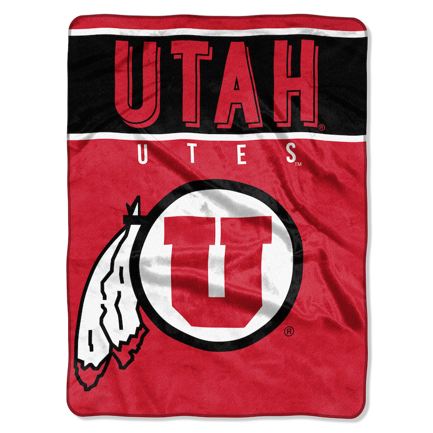 Utah Utes Large Plush Fleece OVERTIME 60 x 80 Blanket