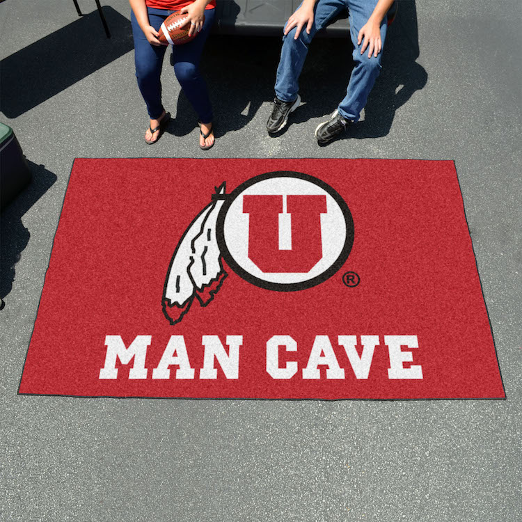 Utah Utes UTILI-MAT 60 x 96 MAN CAVE Rug