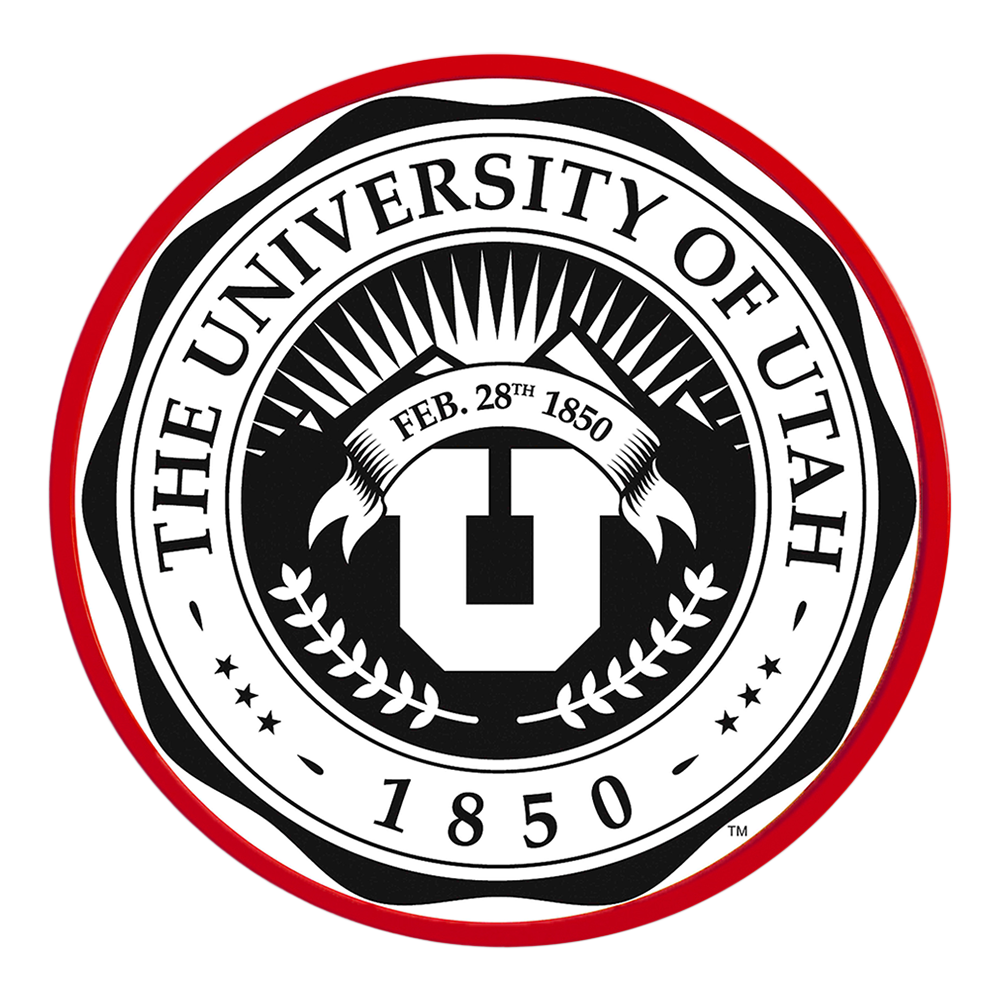 Utah Utes Modern Disc Wall Sign