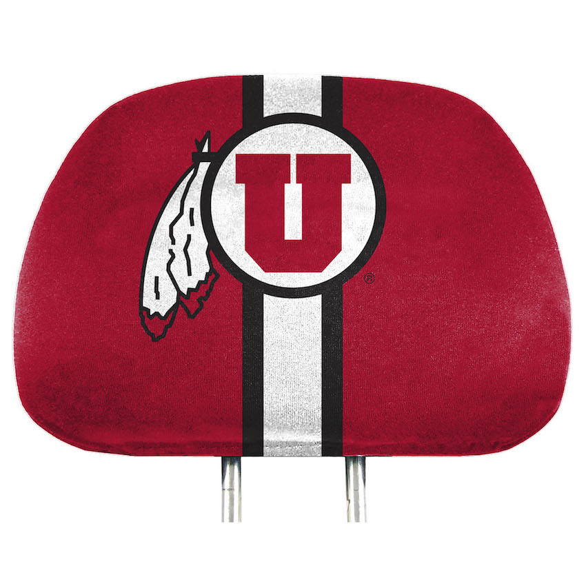 Utah Utes Printed Head Rest Covers