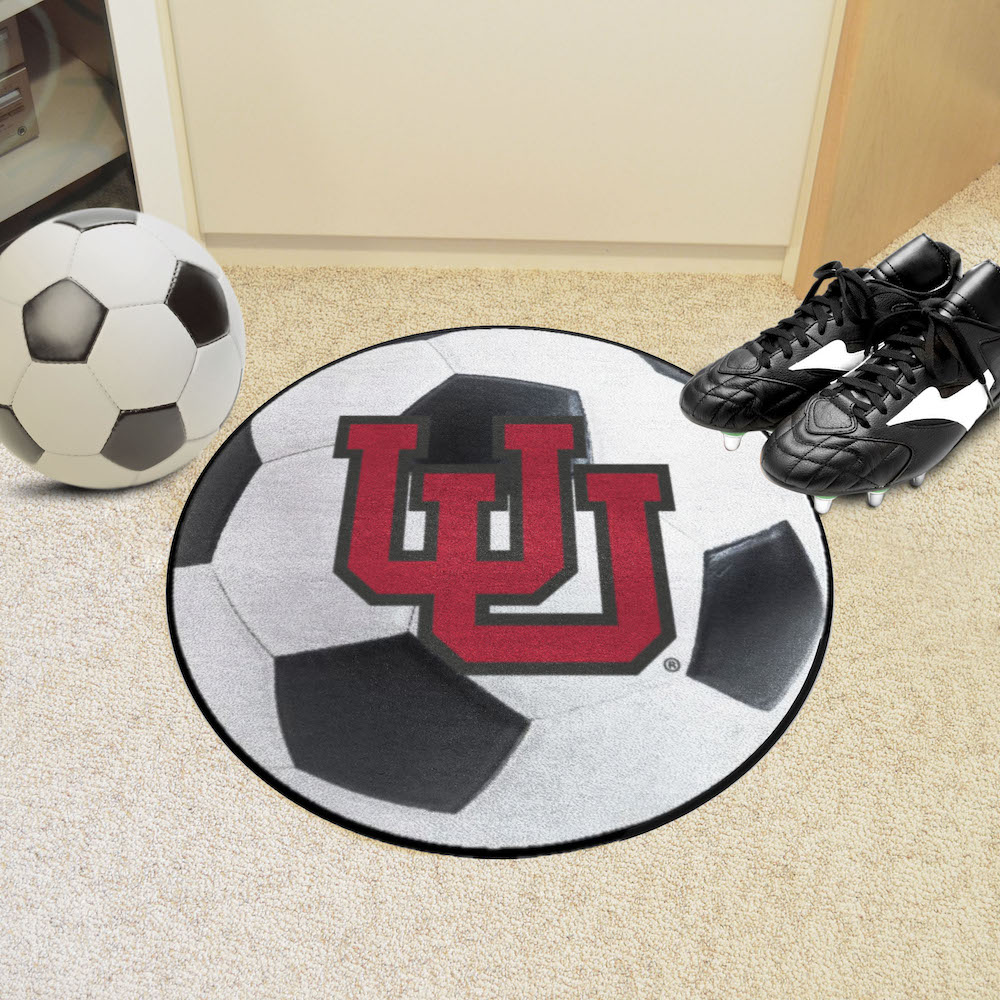 Utah Utes SOCCER BALL Mat - Alt Logo