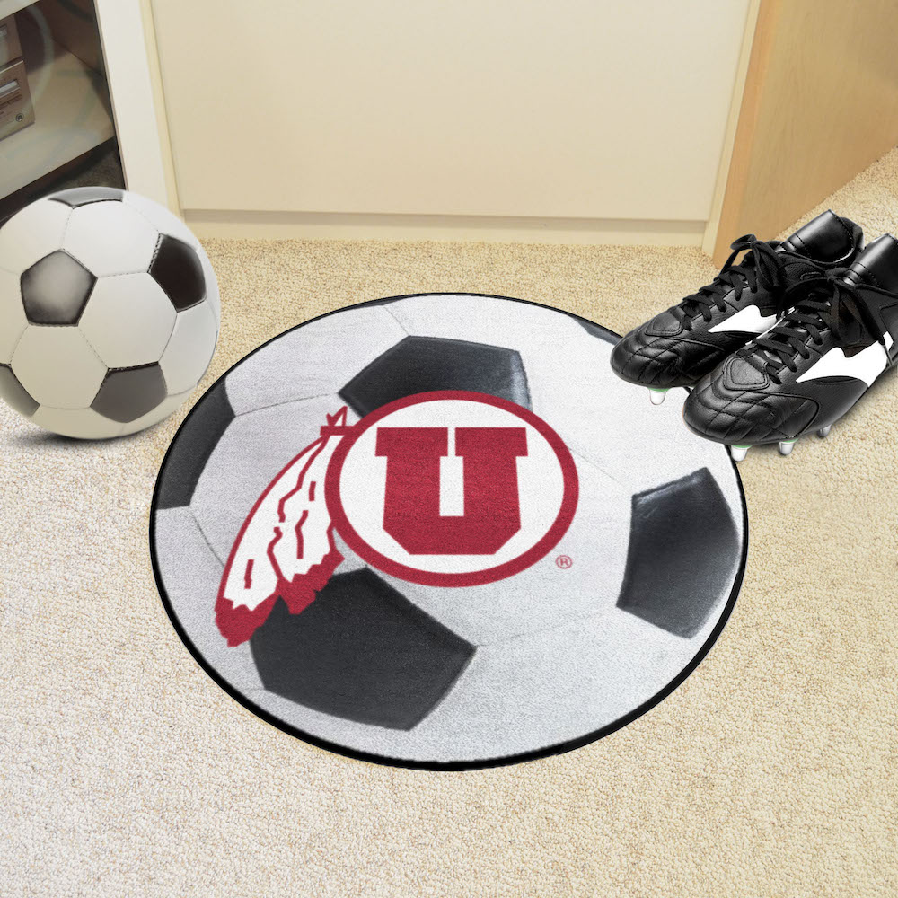 Utah Utes SOCCER BALL Mat