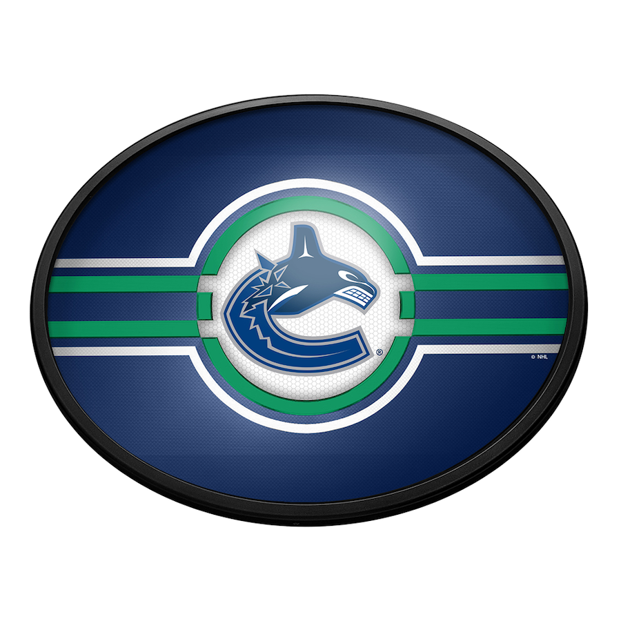 Vancouver Canucks Slimline LED Wall Sign ~ OVAL