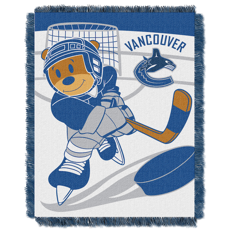 Vancouver Canucks Woven Baby Blanket 36 x 48