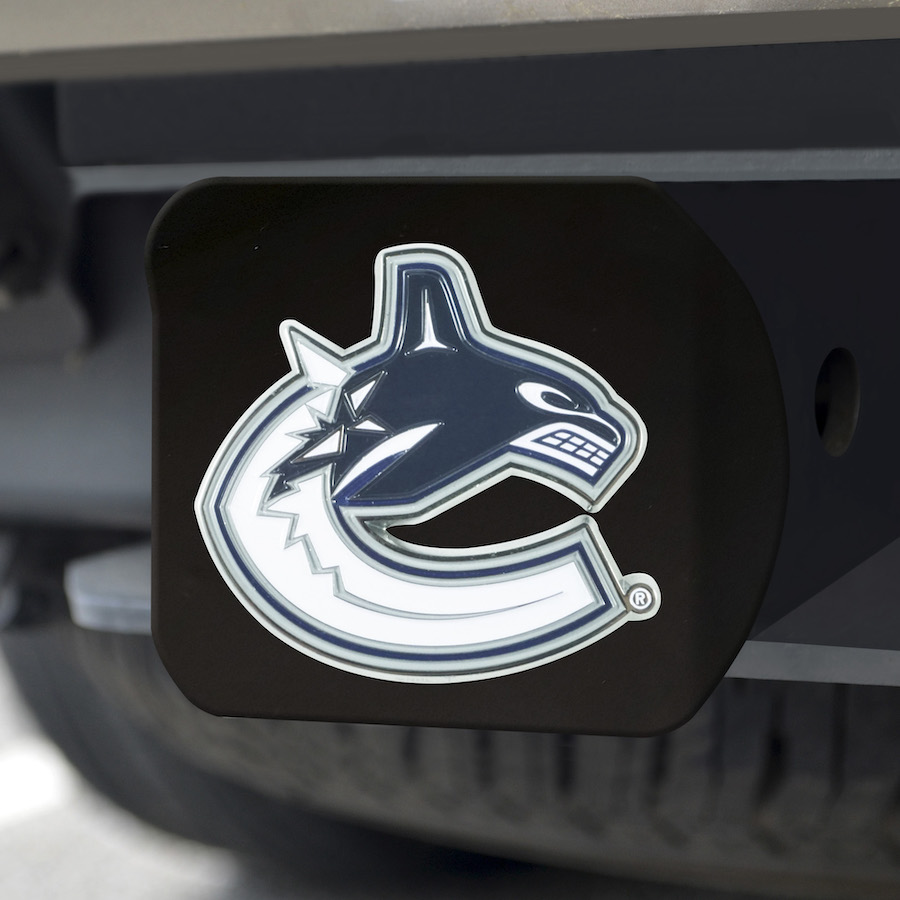 Vancouver Canucks Black and Color Trailer Hitch Cover