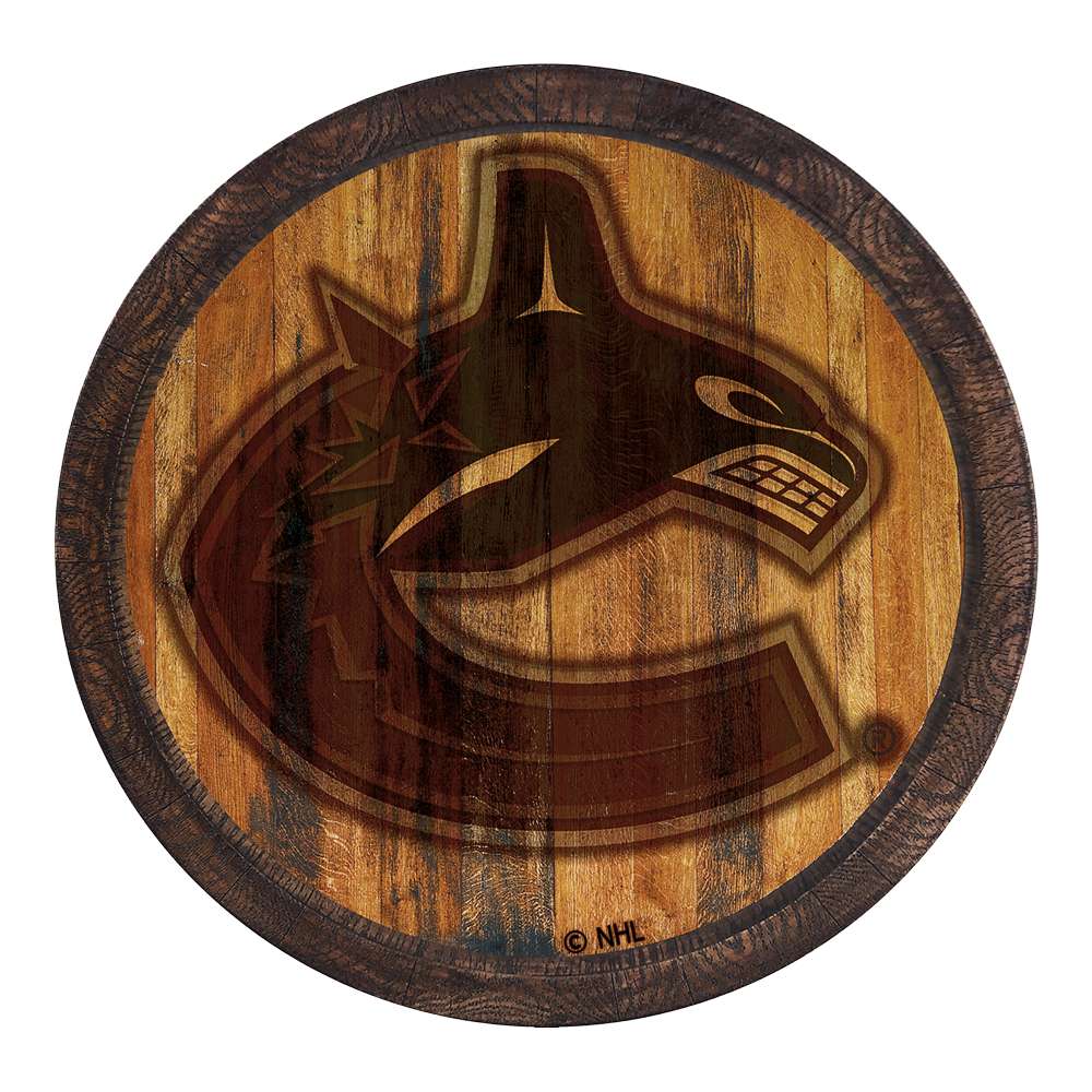 Vancouver Canucks Branded FAUX Barrel Top Sign