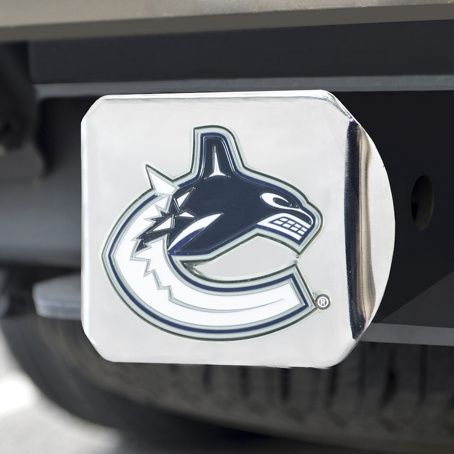 Vancouver Canucks Color Chrome Trailer Hitch Cover