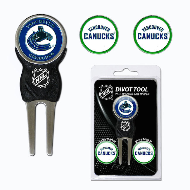 Vancouver Canucks 3 Marker Signature Divot Tool Pack