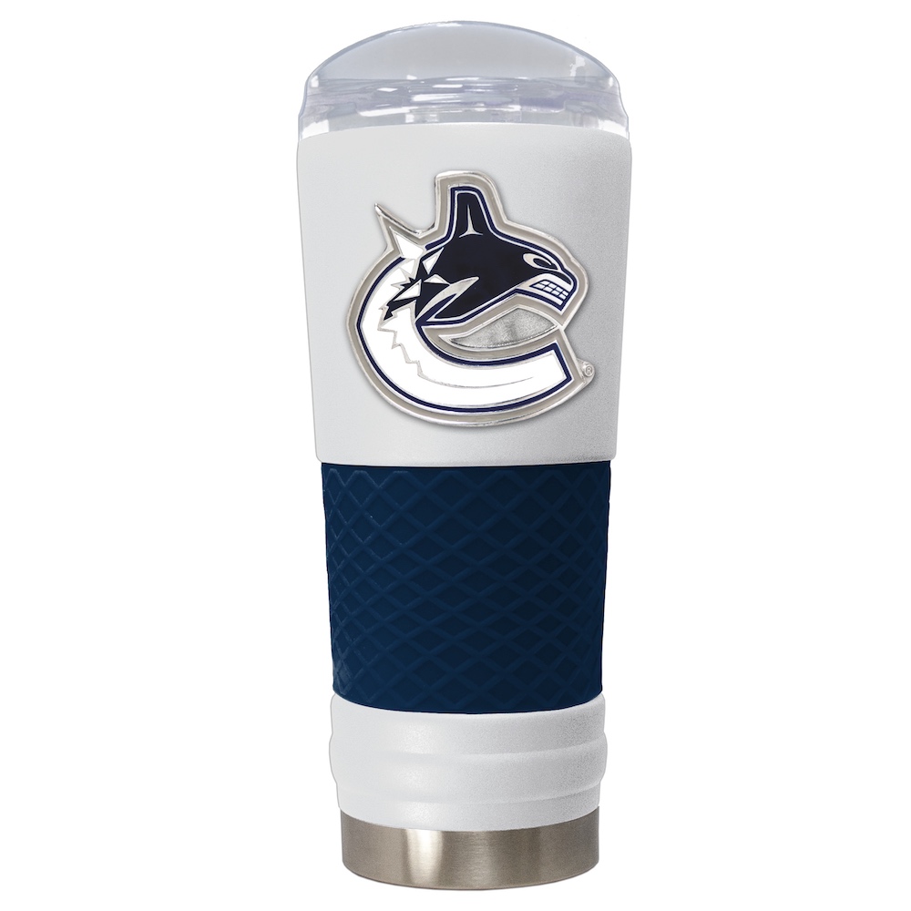 Vancouver Canucks 24 oz DRAFT SERIES NHL Powder Coated Insulated Travel Tumbler