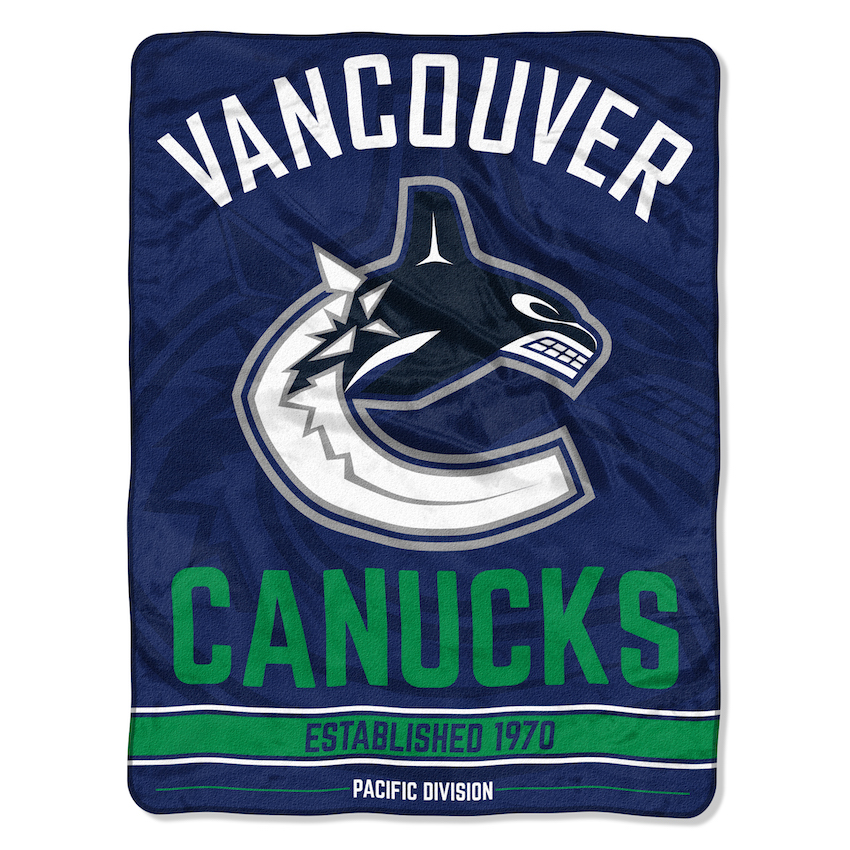 Vancouver Canucks Micro Raschel 50 x 60 Team Blanket