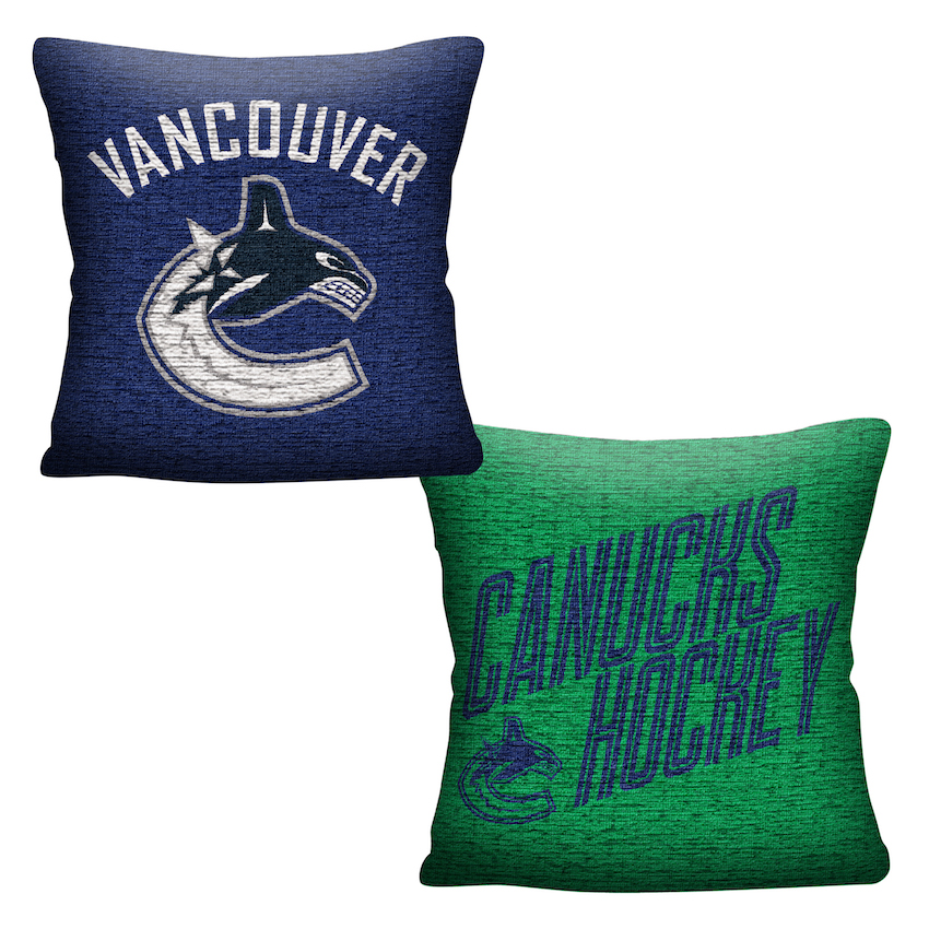 Vancouver Canucks Double Sided INVERT Woven Pillow