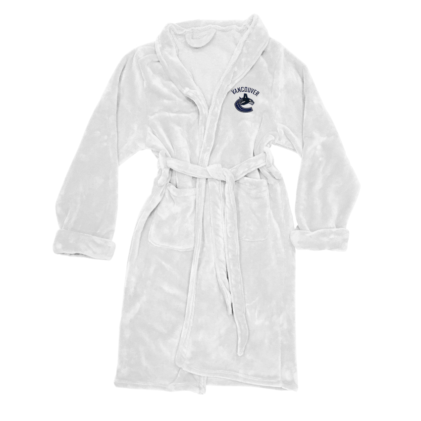 Vancouver Canucks Mens Silk Touch Bath Robe (L/XL)