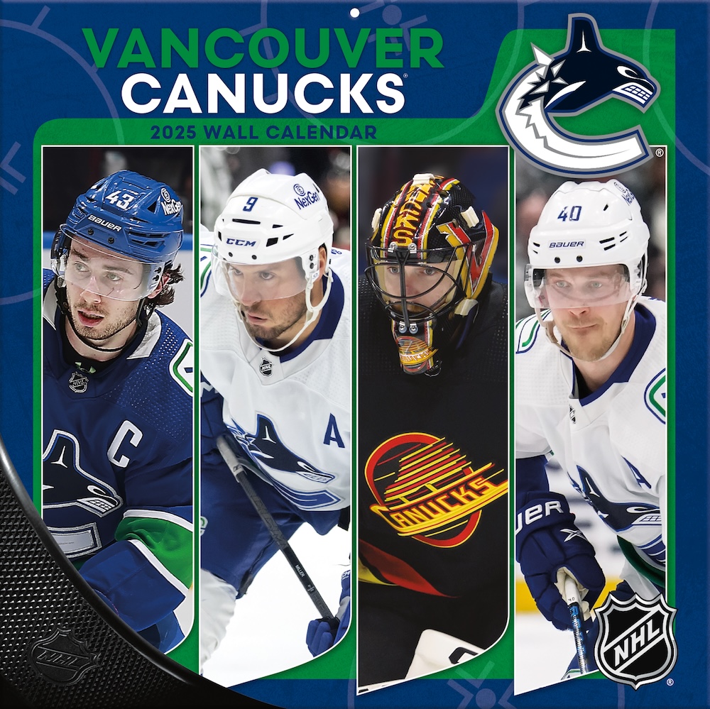 Vancouver Canucks 2025 NHL Team Wall Calendar