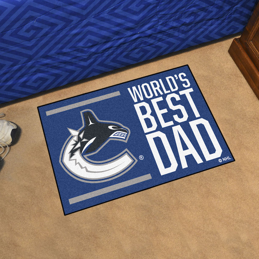 Vancouver Canucks 20 x 30 WORLDS BEST DAD Floor Mat