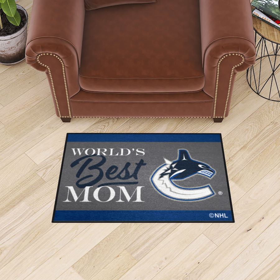 Vancouver Canucks 20 x 30 WORLDS BEST MOM Floor Mat