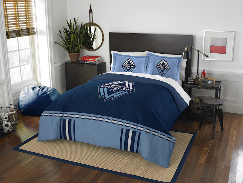 Vancouver Whitecaps QUEEN/FULL size Comforter and 2 Shams