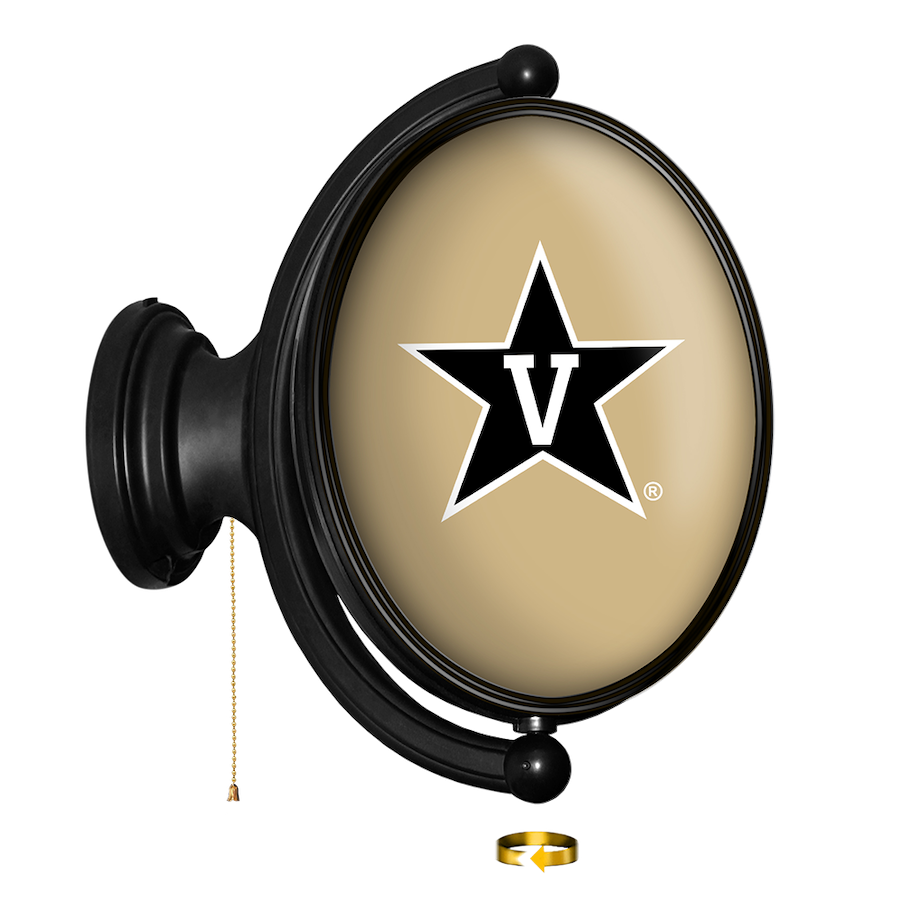 Vanderbilt Commodores LED Rotating Wall Sign ~ OVAL