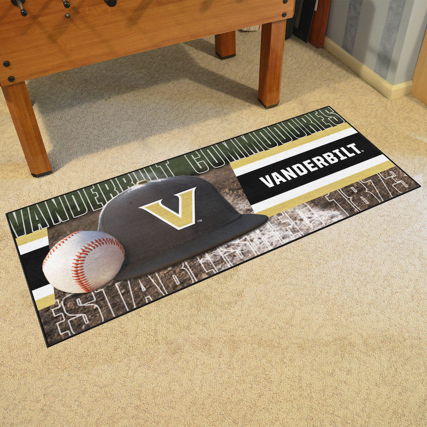 Vanderbilt Commodores 30 x 72 Baseball Carpet Runner