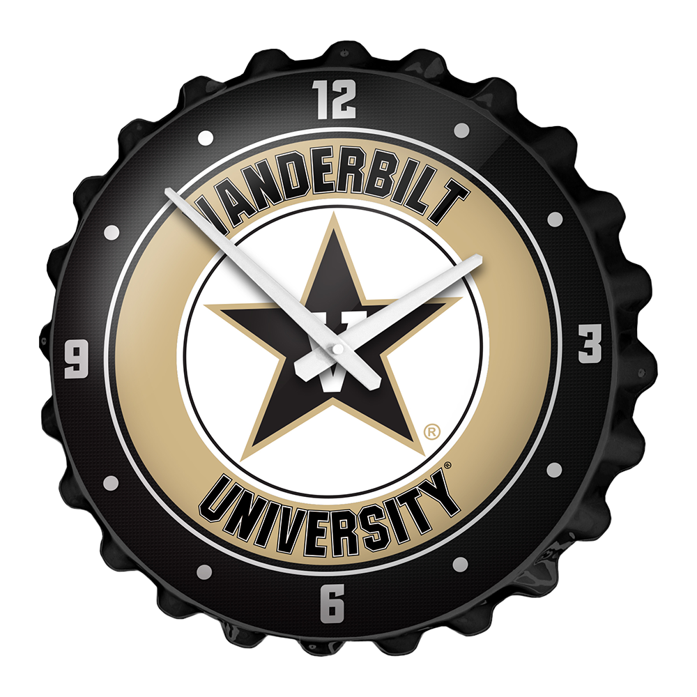 Vanderbilt Commodores Bottle Cap Wall Clock