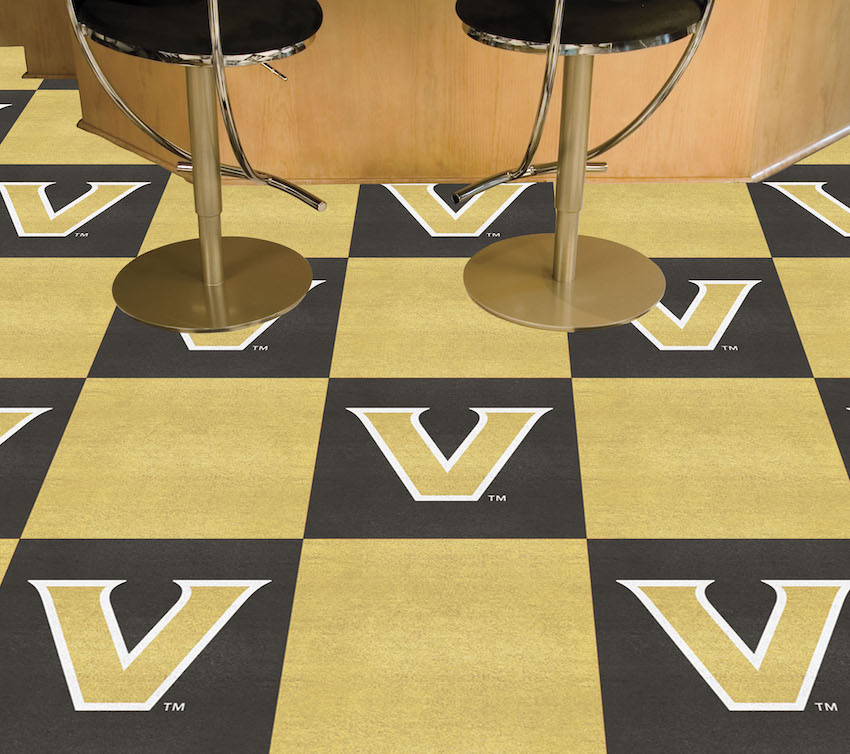 Vanderbilt Commodores Carpet Tiles 18x18 in.