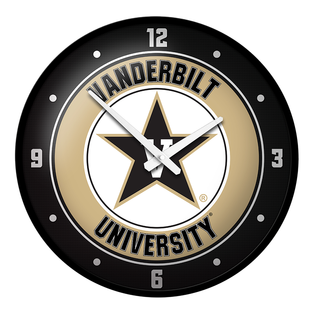 Vanderbilt Commodores Modern Disc Wall Clock