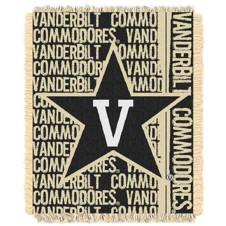 Vanderbilt Commodores Double Play Tapestry Blanket 48 x 60