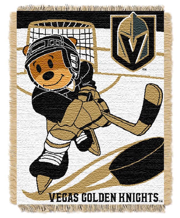 Vegas Golden Knights Woven Baby Blanket 36 x 48