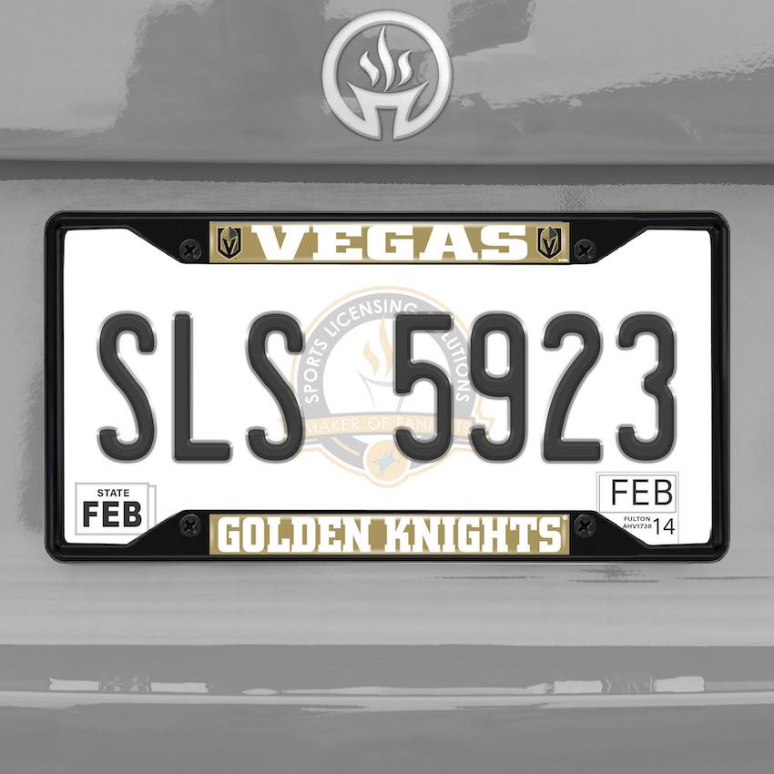 Las Vegas Golden Knights Chrome License Plate Frame