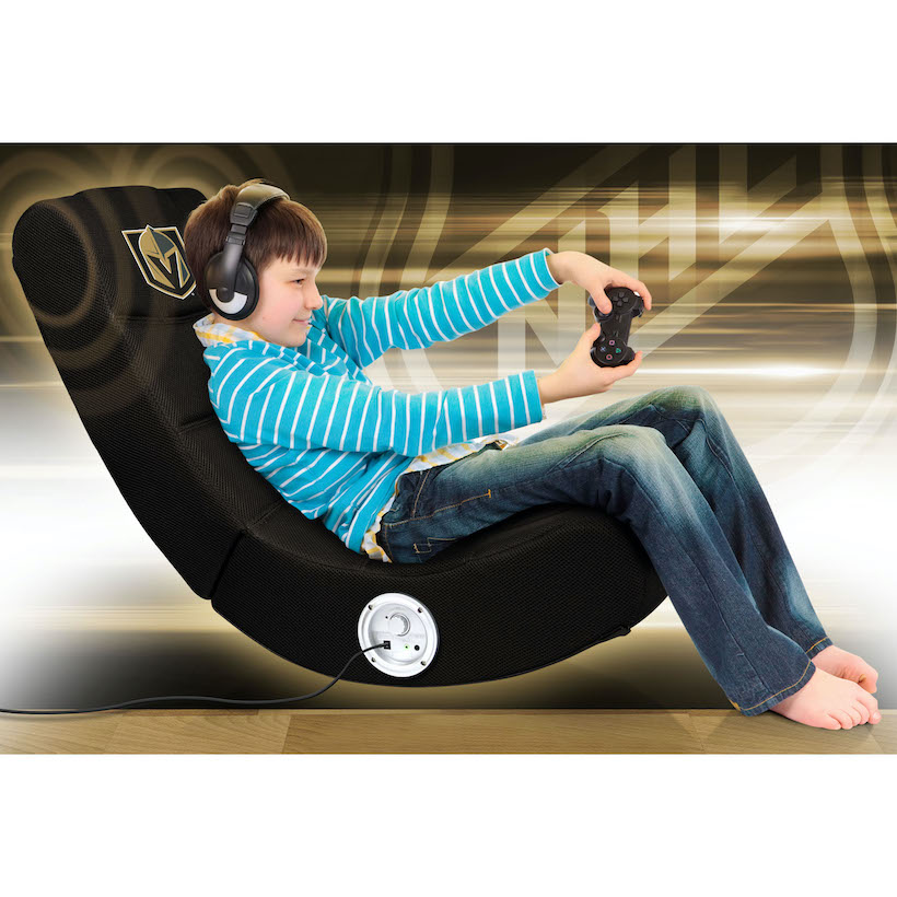 Vegas Golden Knights Video Gaming Chair with Bluetooth