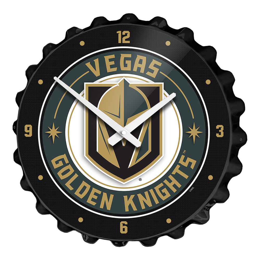 Vegas Golden Knights Bottle Cap Wall Clock