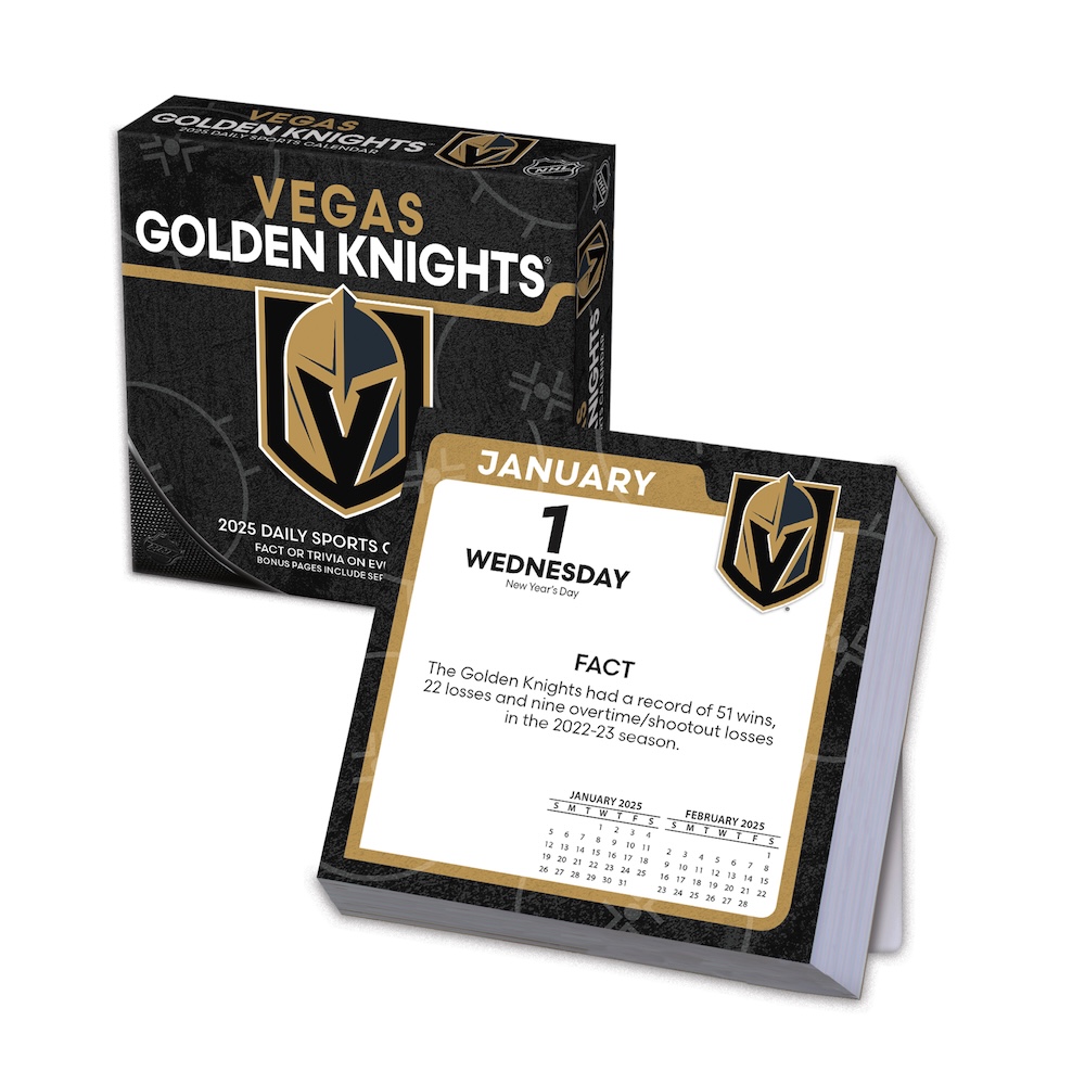 Vegas Golden Knights 2025 NHL Page-A-Day Box Calendar