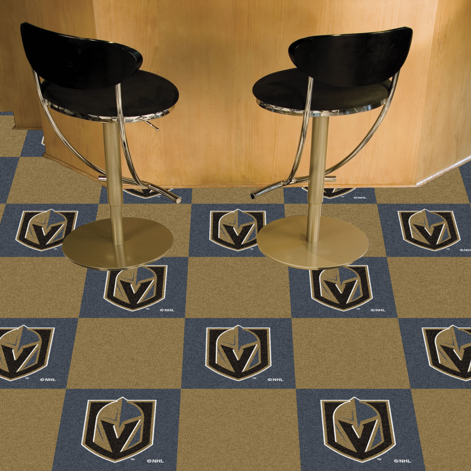 Vegas Golden Knights Carpet Tiles 18x18 in.
