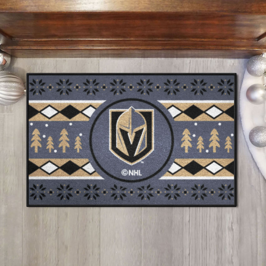 Vegas Golden Knights HOLIDAY SWEATER 20 x 30 STARTER Floor Mat