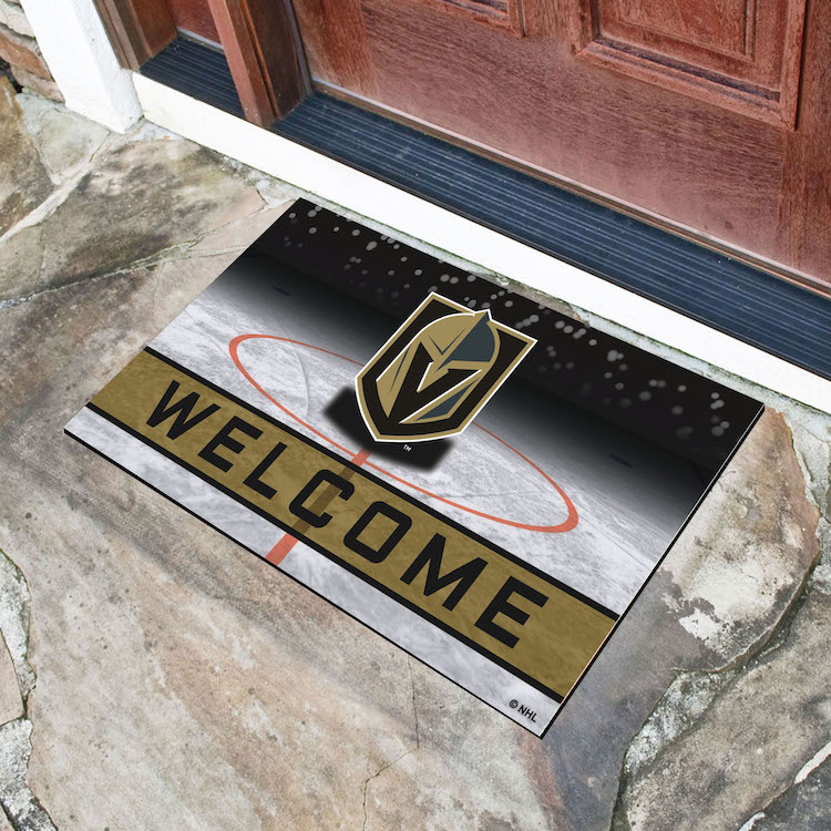 Vegas Golden Knights Recycled Crumb Rubber Door Mat