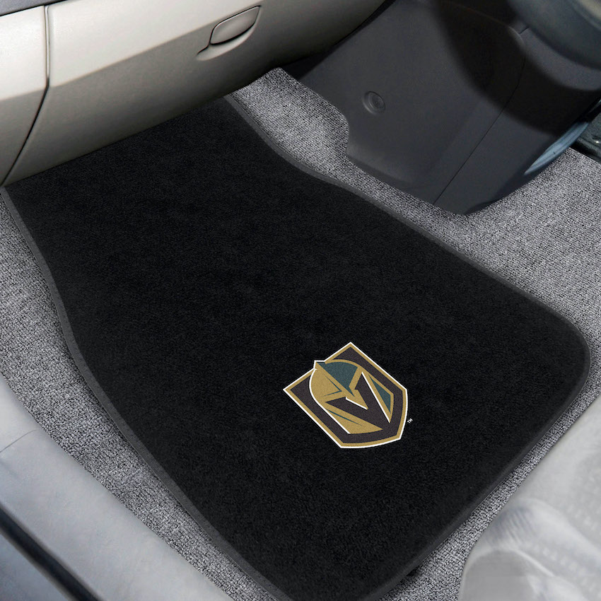 Vegas Golden Knights Car Floor Mats 17 x 26 Embroidered Pair