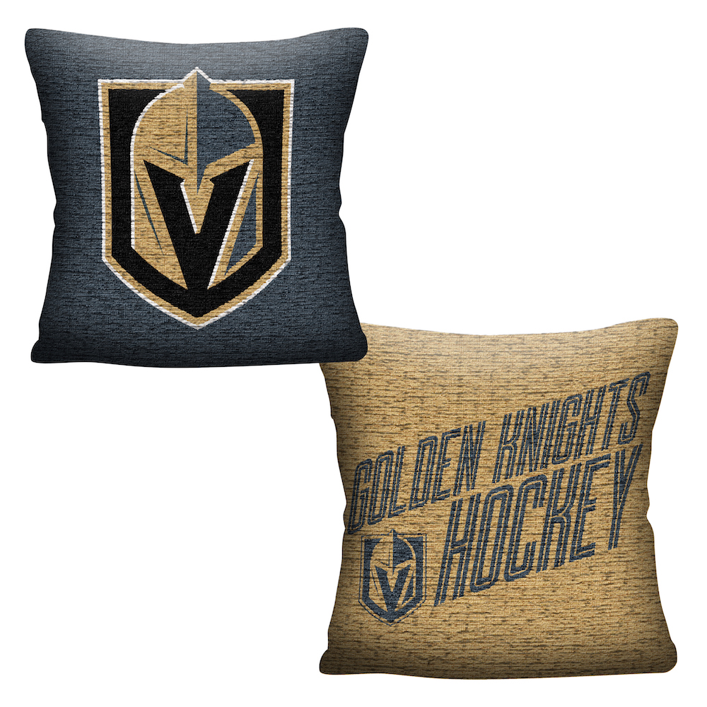 Vegas Golden Knights Double Sided INVERT Woven Pillow