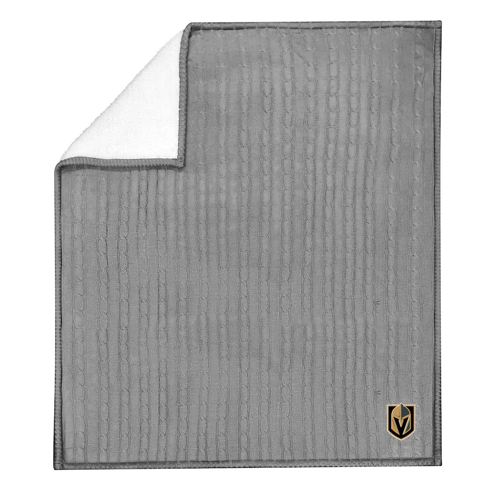 Vegas Golden Knights Knit Sweater Throw Blanket