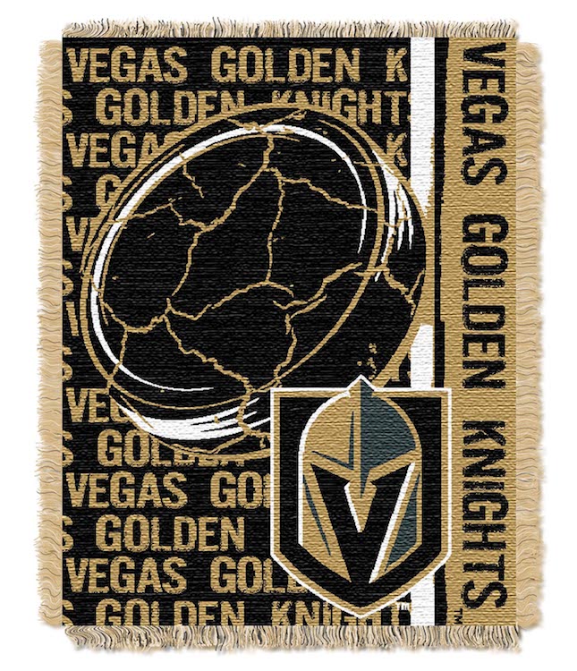 Vegas Golden Knights Double Play Tapestry Blanket 48 x 60