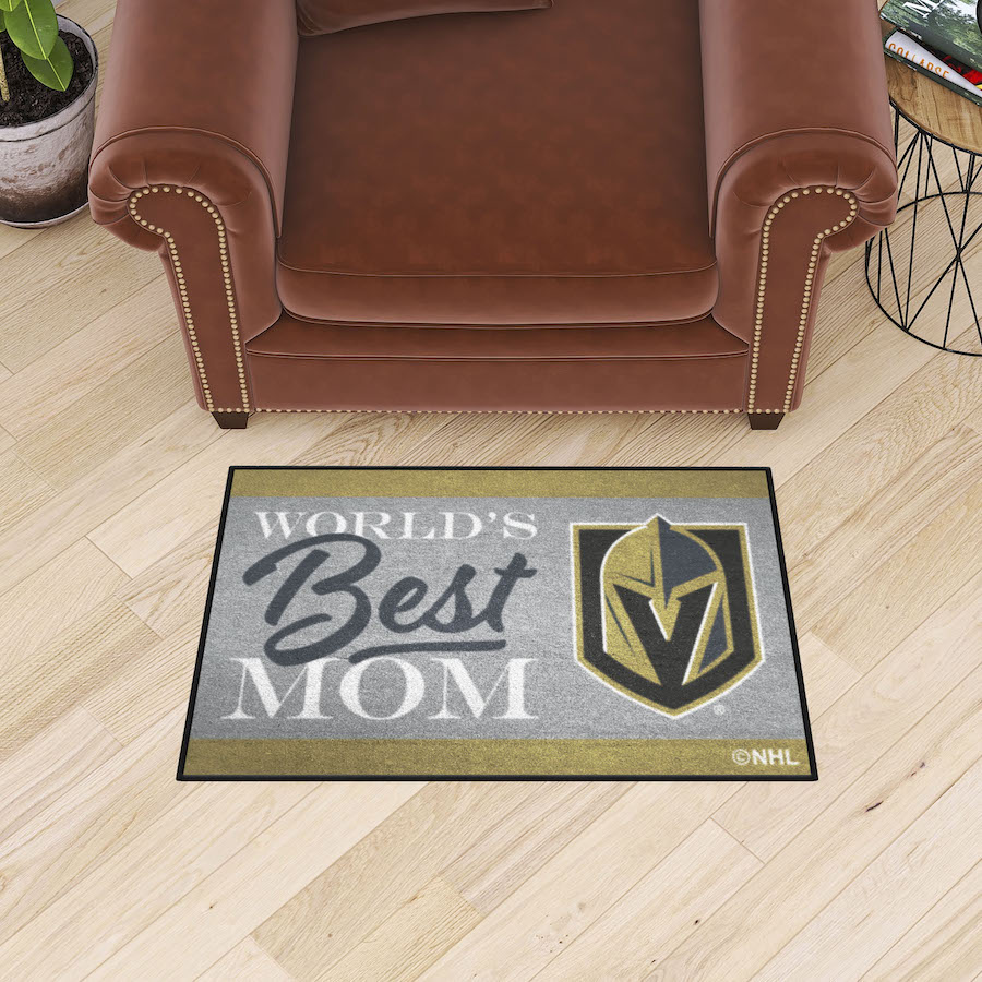 Vegas Golden Knights 20 x 30 WORLDS BEST MOM Floor Mat