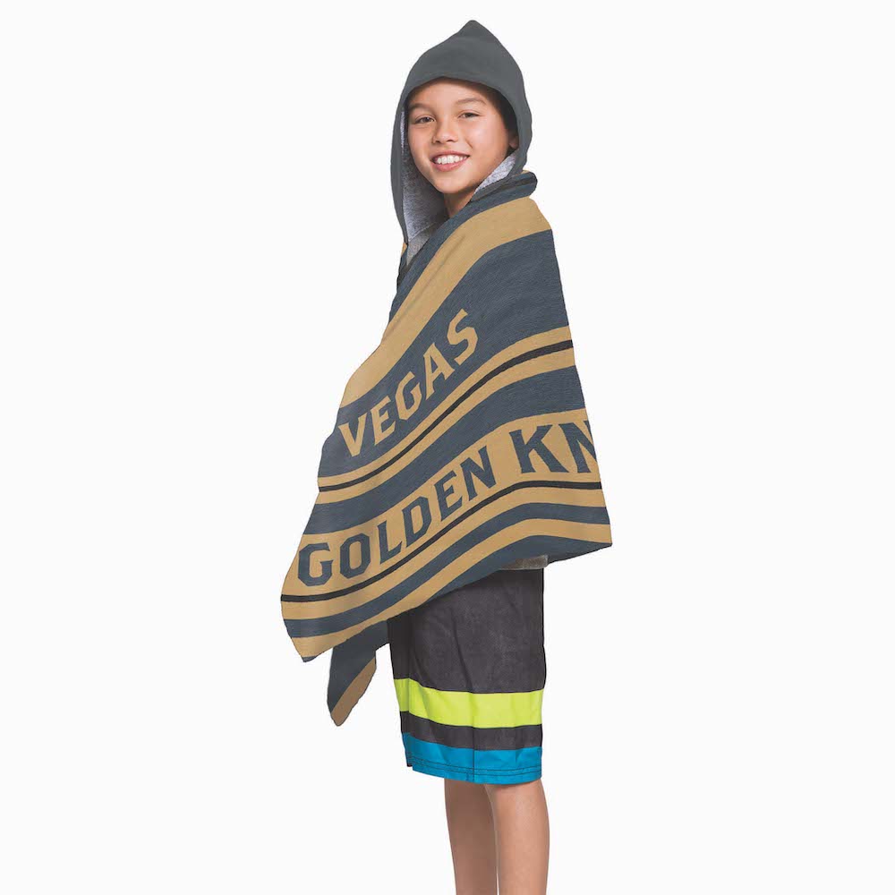 Vegas Golden Knights Youth Hooded Beach Towel