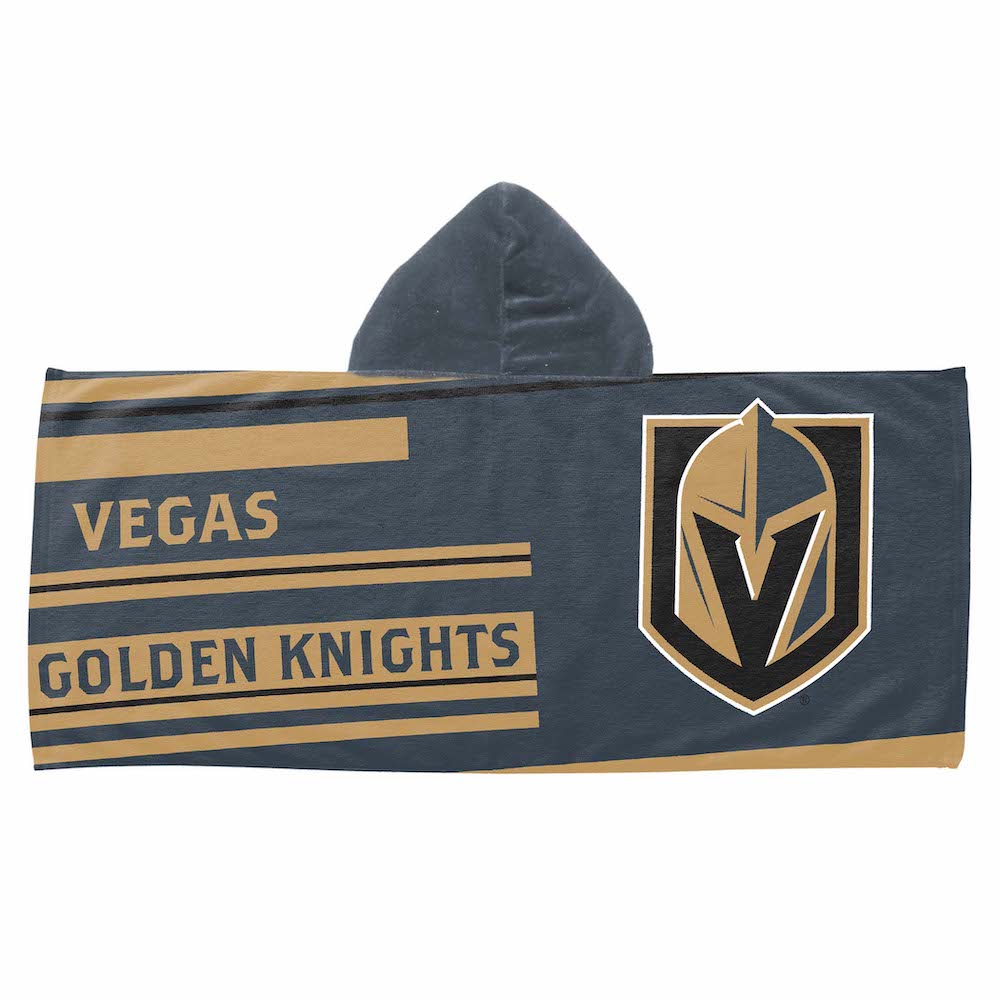 Vegas Golden Knights Youth Hooded Beach Towel