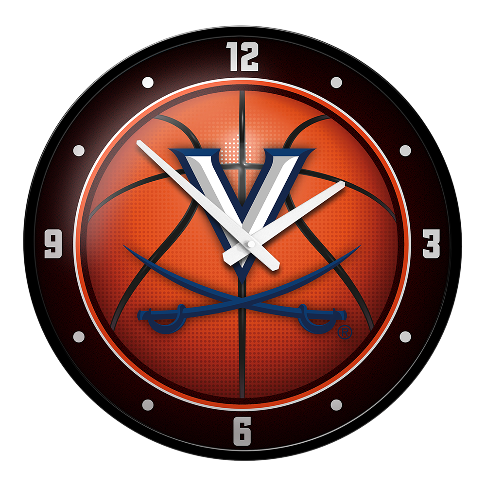 Virginia Cavaliers Modern Disc BASKETBALL Wall Clock