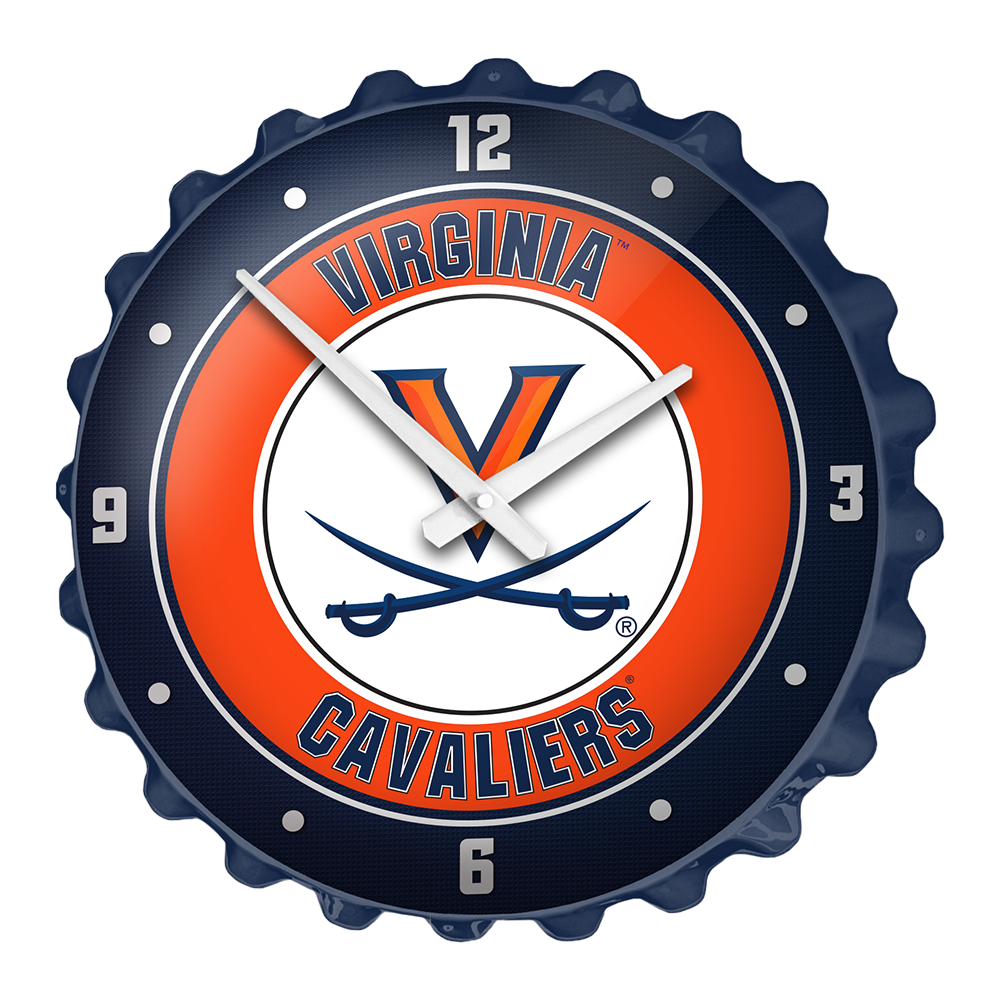 Virginia Cavaliers Bottle Cap Wall Clock