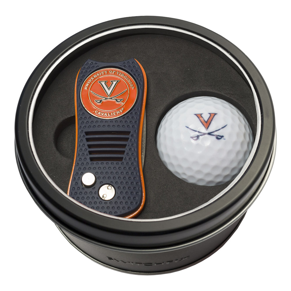 Virginia Cavaliers Switchblade Divot Tool and Golf Ball Gift Pack