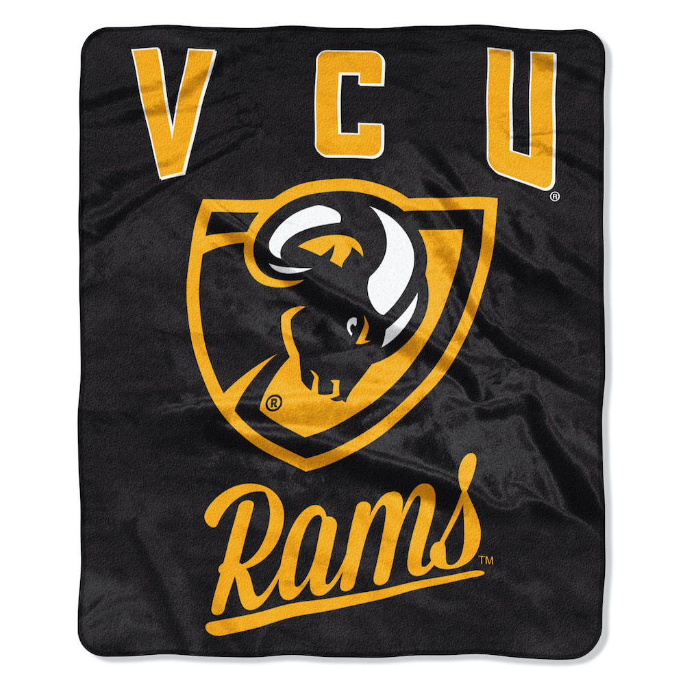 Virginia Commonwealth Rams Plush Fleece Raschel Blanket 50 x 60